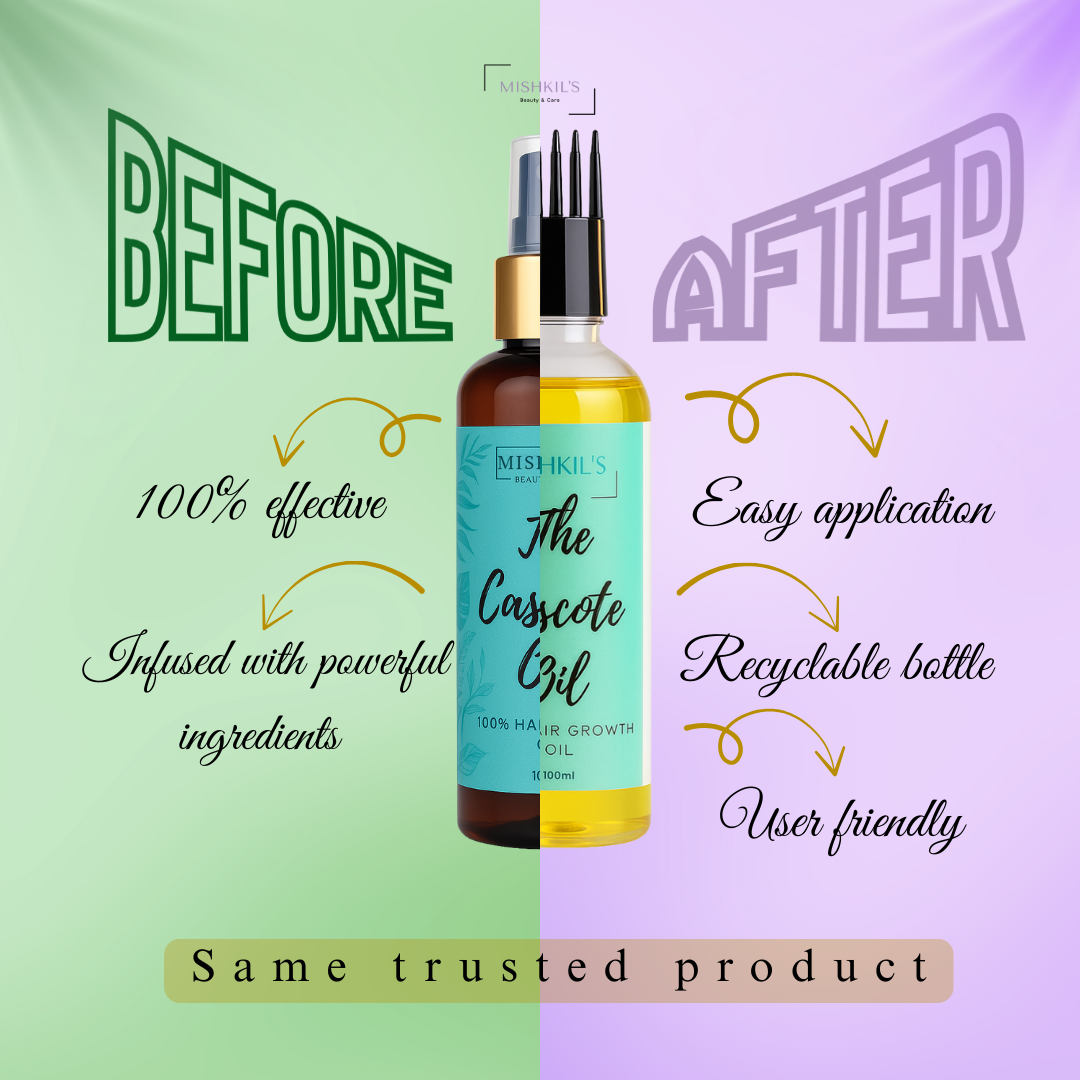 The Cascote Hair Growth Oil | Rosemary & Tea Tree Oil for Faster Hair Growth & Reduced Hair Fall (50ml / 100ml)